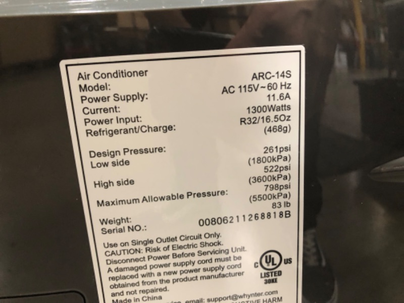 Photo 9 of **MISSING REMOTE**
Whynter ARC-14S 14,000 BTU (9,500 BTU SACC