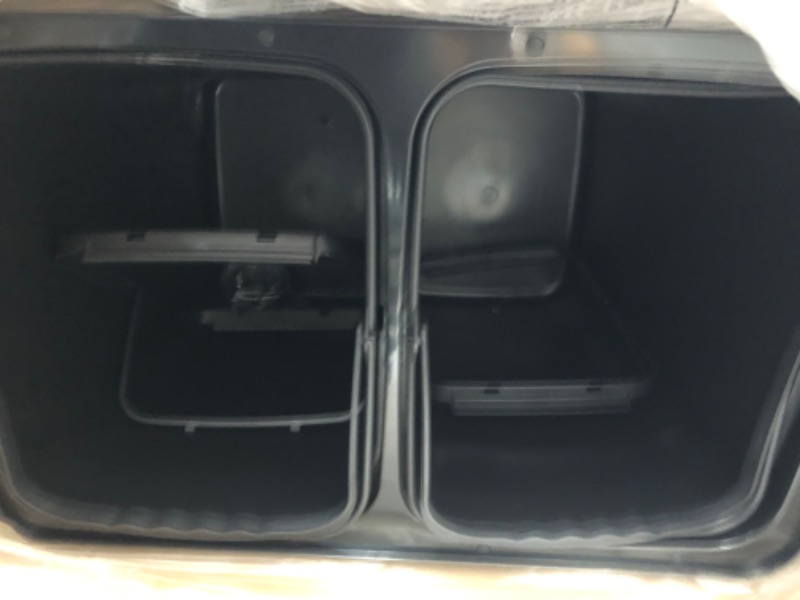 Photo 2 of **MISSING POWER CABLE**
ITouchless 16 Gallon Dual-Compartment Stainless Steel Automatic Sensor Touchless Recycle Bin/Trash Can.
