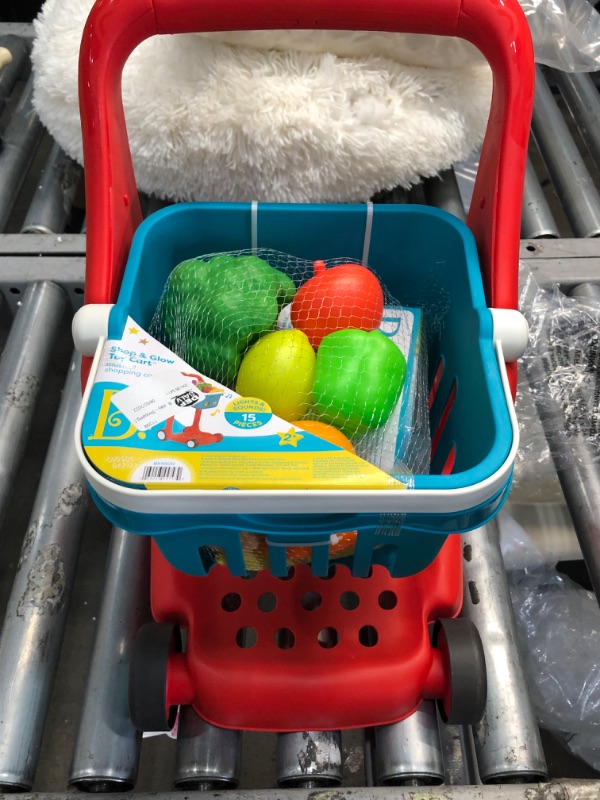 Photo 2 of B. Play - Shopping Cart & Play Food - Shop & Glow Toy Cart
