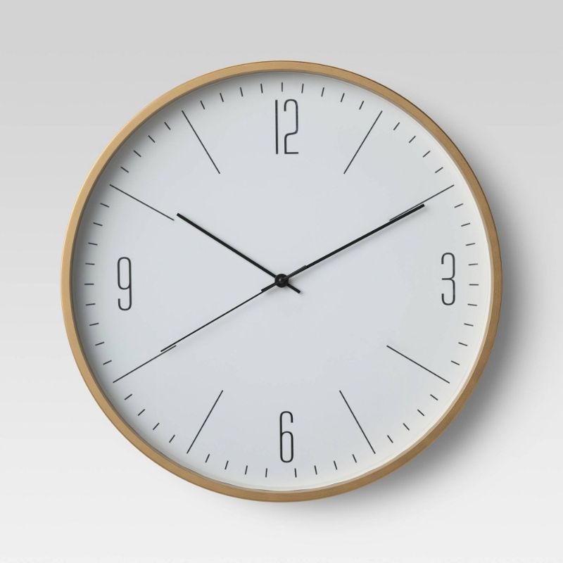 Photo 1 of 20" Brushed Brass Wall Clock - Project 62™
