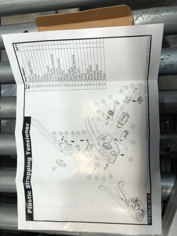 Photo 3 of   IDL Packaging Teknika P-330 Economical Tensioner for PP and PET Strapping, Up to 3/4 Strap Width
