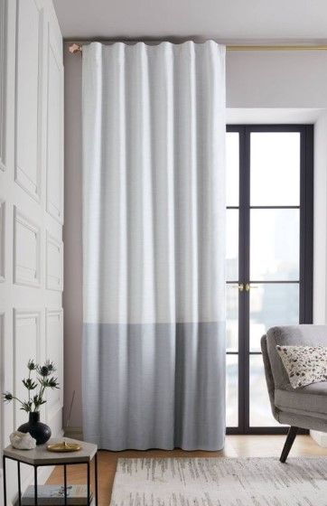 Photo 1 of 1pc Blackout Color Block Window Curtain Panel - Project 62™

