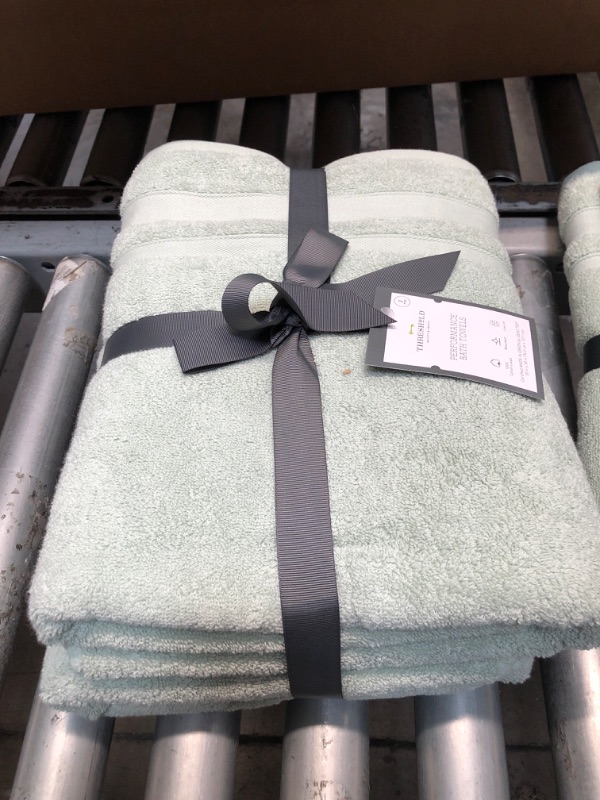 Photo 2 of 2pc Performance Value Bath Towel Set Green - Threshold
