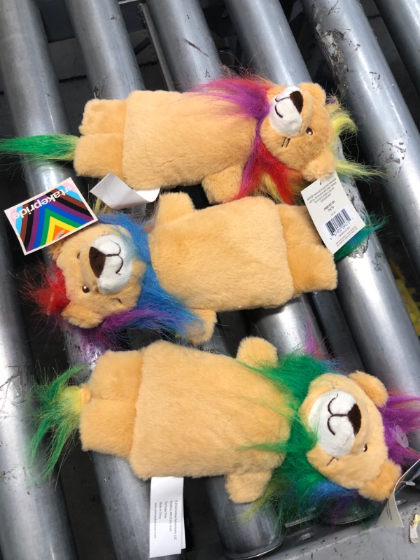 Photo 1 of 3 PACK**Pride Lion Dog Plush Toy - Brown - Boots & Barkley™

