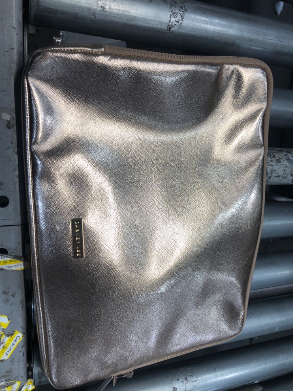 Photo 1 of Dabney Lee 14" Laptop Sleeve - Crosshatch Champagne/ivory 