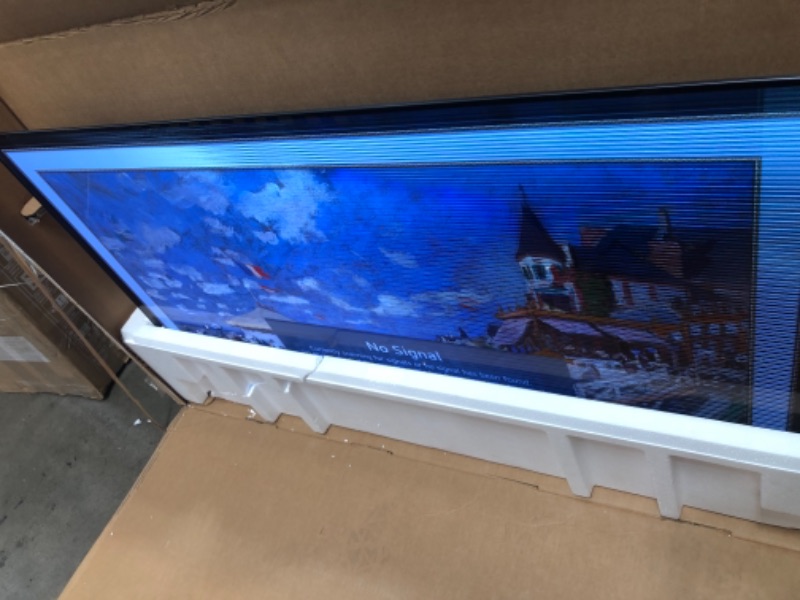 Photo 3 of ***Display Has Damage Shows Lines*** LG OLED G1 Series 55” Alexa Built-in 4k Smart OLED evo TV, Gallery Design, 120Hz Refresh Rate, AI-Powered 4K, Dolby Vision IQ and Dolby Atmos, WiSA Ready (OLED55G1PUA, 2021)
