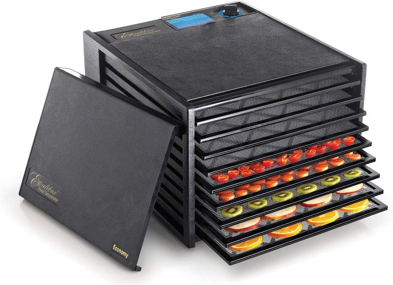 Photo 1 of **UNIT MAKES NOISE WHEN ON* Excalibur 9-Tray Electric Food Dehydrator with Adjustable Thermostat For Temperature Control Patented Technology For faster & Efficient 15 Square Feet Drying Space, Black
