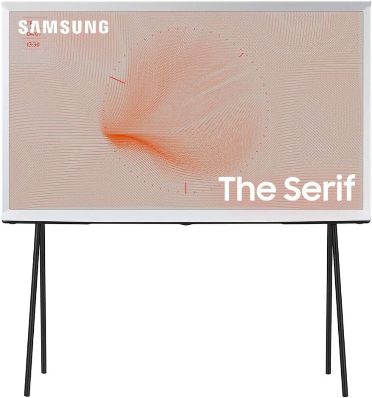 Photo 1 of ***DAMAGE TO DISPLAY DOESNT SHOW FULL PICTURE** SAMSUNG 43-inch Class SERIF QLED - 4K UHD Quantum HDR 4X Smart TV with Alexa Built-in (QN43LS01TAFXZA)

