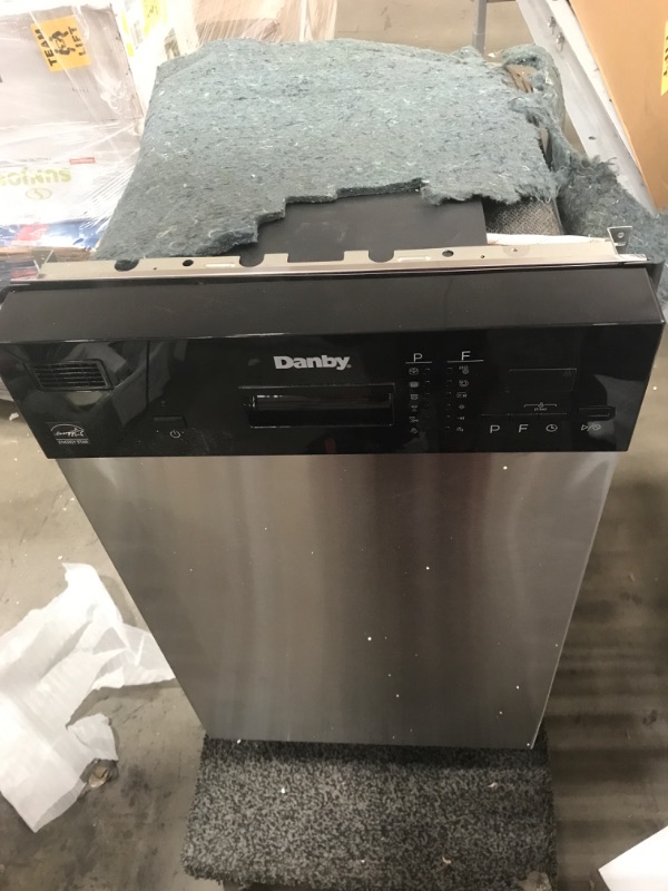 Photo 2 of **DENTED** Danby 18 in. Stainless Steel Front Control Smart Dishwasher 120-volt with Stainless Steel Tub