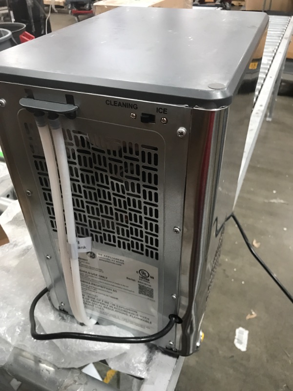 Photo 4 of ***DAMAGED* GE Profile Opal | Countertop Nugget Ice Maker with Side Tank | Portable Ice Machine Makes up to 24 lbs. of Ice Per Day | Stainless Steel Finish
