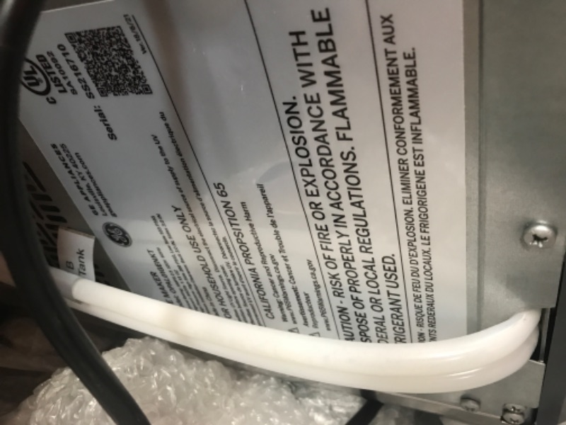 Photo 3 of ***DAMAGED* GE Profile Opal | Countertop Nugget Ice Maker with Side Tank | Portable Ice Machine Makes up to 24 lbs. of Ice Per Day | Stainless Steel Finish
