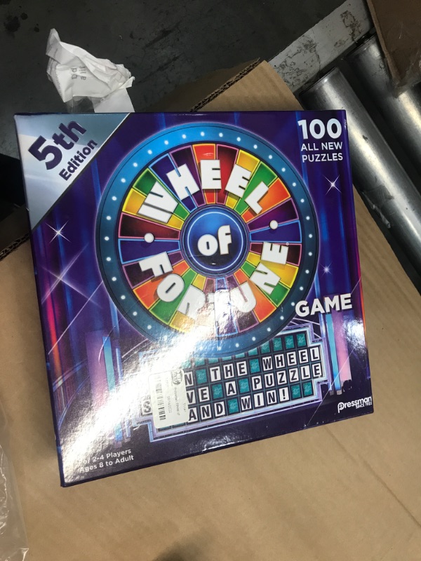 Photo 2 of **MISSING PARTS** Wheel of Fortune Game - 4th Edition
