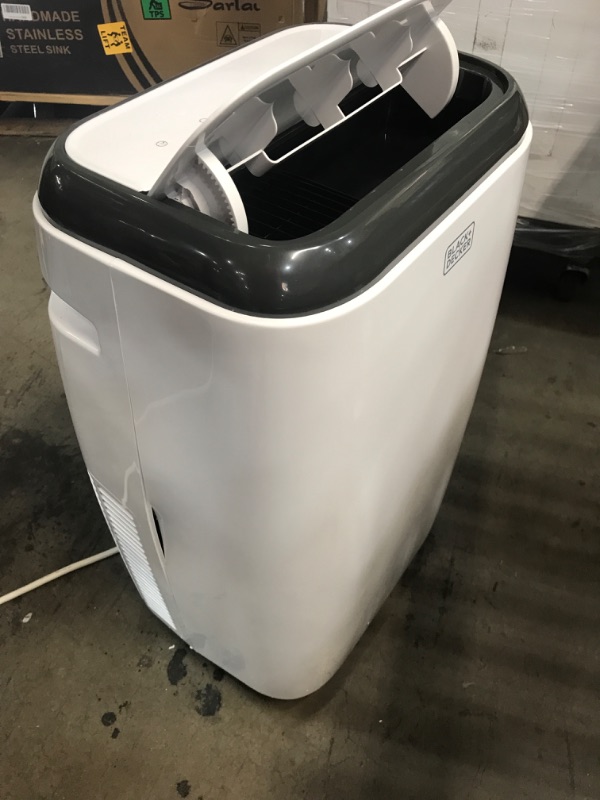 Photo 3 of **Minor Dent** 10,000 BTU; 6,000 BTU (SACC/CEC) Portable Air Conditioner with Double Motor, Dehumidifier and Remote, White