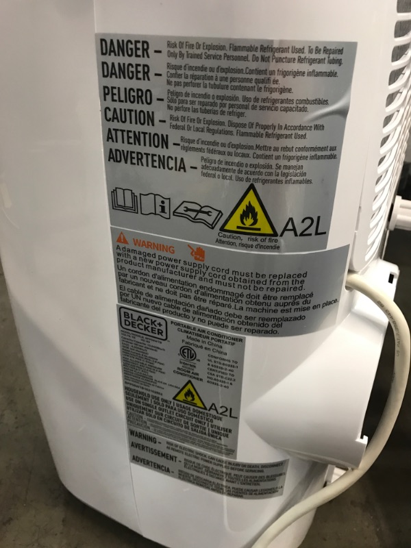 Photo 6 of **Minor Dent** 10,000 BTU; 6,000 BTU (SACC/CEC) Portable Air Conditioner with Double Motor, Dehumidifier and Remote, White