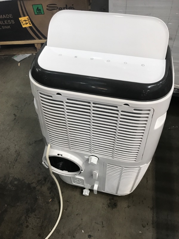 Photo 5 of **Minor Dent** 10,000 BTU; 6,000 BTU (SACC/CEC) Portable Air Conditioner with Double Motor, Dehumidifier and Remote, White