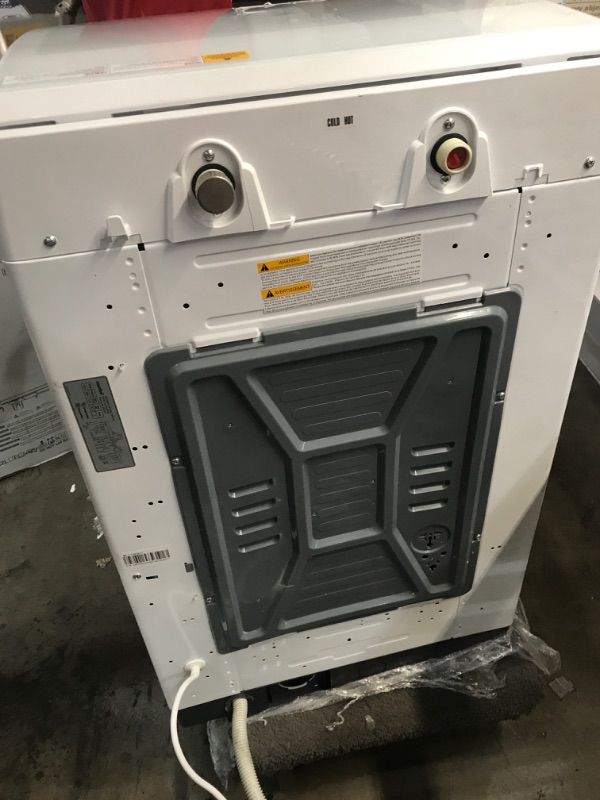 Photo 1 of ***MINOR DAMAGE** COMFEE’ 1.6 Cu.ft Portable Washing Machine, 11lbs Capacity Fully Automatic Compact Washer with Wheels, 6 Wash Programs Laundry Washer with Drain Pump, Ideal for Apartments, RV, Camping, Ivory White
