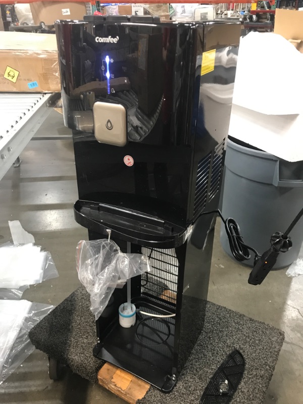 Photo 6 of **DAMAGED** Comfee Bottom Loading Water Dispenser Express Cooling Water Cooler with Cold, Hot & Room 3-Temps, O-Zone Self-Cleaning, Anti-Microbial Coating, Stainless Steel, Holds 3 to 5 Gallon Bottles
