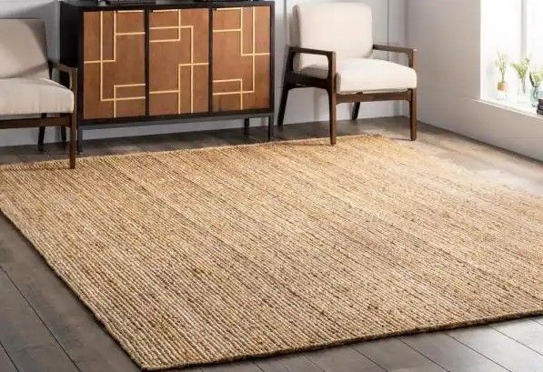 Photo 1 of *** 3 STAINS***
Rigo Chunky Loop Jute Tan 8 ft. x 10 ft. Area Rug
