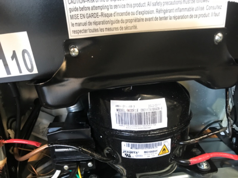 Photo 5 of **DENTED SIDES** Danby DBC117A1BSSDB-6 117 Can Beverage Center, 3.1 Cu.Ft, Water, Black/Grey & WirthCo 40092 Funnel King Drip Tray - Black Plastic 22 x 22 x 1.5 Inches, Air Conditioners, Automotive, and Machinery
