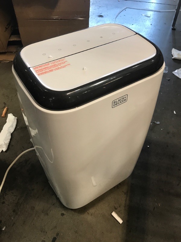 Photo 6 of **MISSING PARTS** BLACK+DECKER 8,000 BTU Portable Air Conditioner with Remote Control, White
