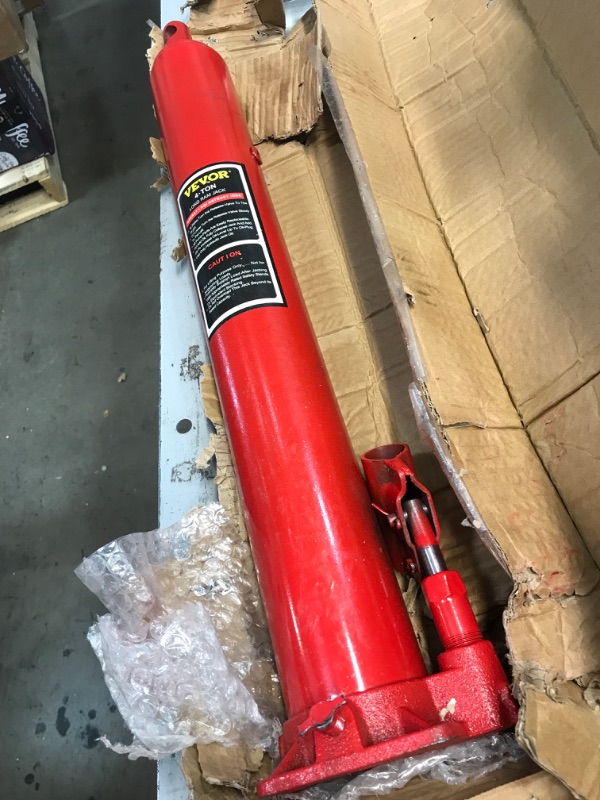 Photo 2 of **MISSING HANDLE** VEVOR Hydraulic Long Ram Jack Manual Single Pump 4 Ton Engine Lift Cherry Picker
