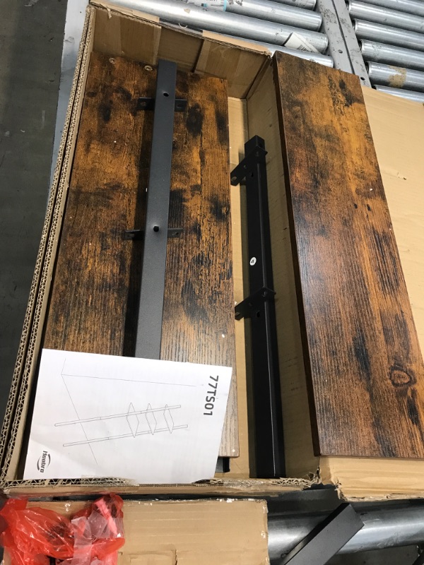 Photo 1 of **MISSING HARDWARE** HOOBRO Ladder Shelf, 3-Tier Over The Toilet Storage, 26.4'' Industrial Plant Flower Stand Shelves, Leaning-Against-Wall Storage Rack for Bathroom,...
