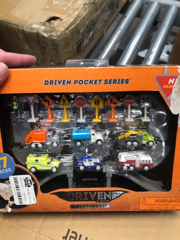 Photo 5 of (3 ITEM BUNDLE) DRIVEN  Track Playset with Toy Trucks  Safe  Clean City Crew (57pc)  Pocket Series + Nee Doh Noodlies Novelty & Gag Toys + LIGHTNING MCQUEEN TOY
