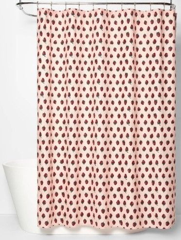 Photo 1 of 2PK-Strawberry Microfiber Shower Curtain - Room Essentials™

