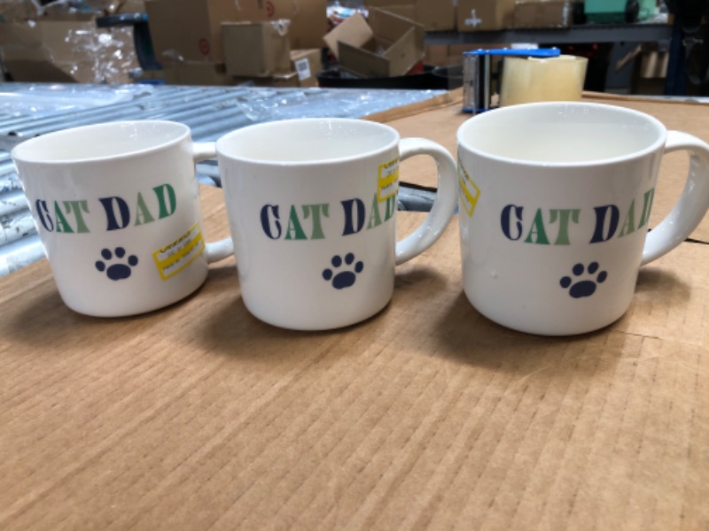 Photo 1 of 3PK-16oz Stoneware Cat Dad Mug - Parker Lane
