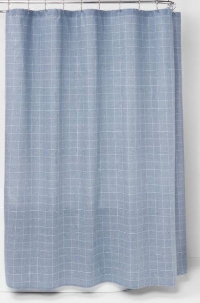 Photo 1 of **MISSING HOOKS* Plaid Shower Curtain - Threshold™

