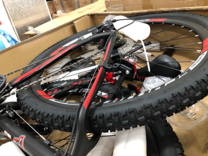 Photo 1 of 
Schwinn Bonafide Mens Mountain Bike, Front Suspension, 24-Speed, 29-Inch Wheels, 17-Inch Aluminum Frame, Matte Black/Red