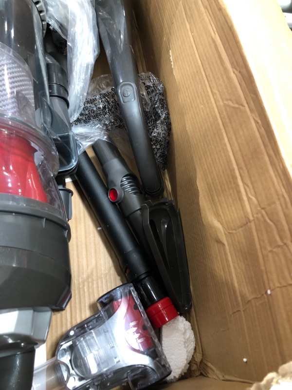 Photo 4 of Hoover WindTunnel 3 Max Performance Pet, Bagless Upright Vacuum Cleaner, HEPA Media Filtration, For Carpet and Hard Floor, UH72625, Red
