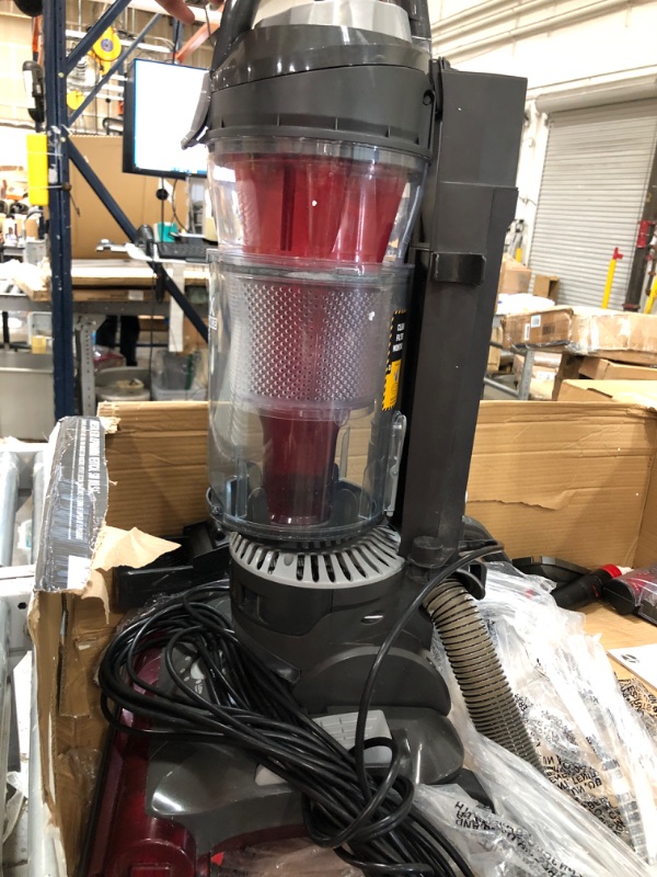 Photo 2 of Hoover WindTunnel 3 Max Performance Pet, Bagless Upright Vacuum Cleaner, HEPA Media Filtration, For Carpet and Hard Floor, UH72625, Red
