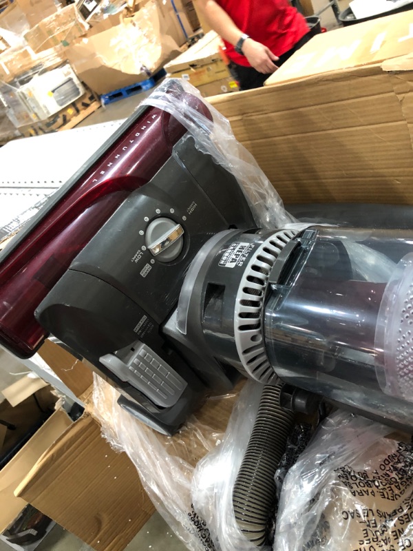 Photo 3 of Hoover WindTunnel 3 Max Performance Pet, Bagless Upright Vacuum Cleaner, HEPA Media Filtration, For Carpet and Hard Floor, UH72625, Red
