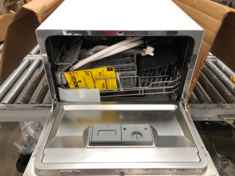 Photo 3 of COMFEE’ Countertop Dishwasher, Portable Dishwasher with 6 Place Settings, Compact Dishwasher with 8 Washing Programs, Speed, Baby-Care, ECO& Glass, Mini Dishwasher for Dorm, RV& Apartment, White
