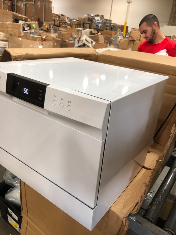 Photo 2 of COMFEE’ Countertop Dishwasher, Portable Dishwasher with 6 Place Settings, Compact Dishwasher with 8 Washing Programs, Speed, Baby-Care, ECO& Glass, Mini Dishwasher for Dorm, RV& Apartment, White
