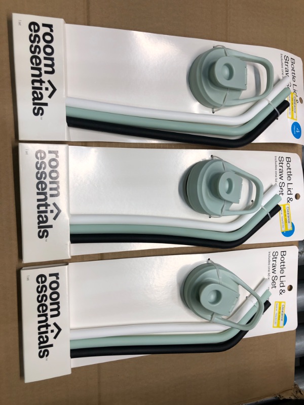 Photo 1 of 3pk-Tracker Chug Lid and 3 Silicone Straws - Room Essentials™

