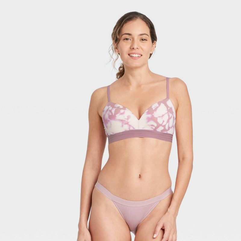 Photo 1 of 2PK-Women's Wirefree Push-up Bra - Auden™ Orchid Leaves
32A