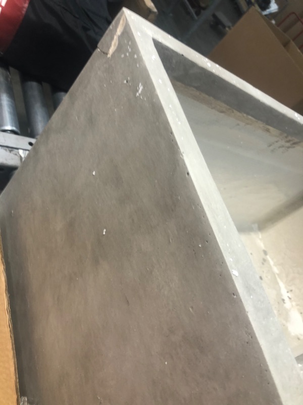 Photo 4 of **DAMAGED**PLANTERS ONLY*
SET OF 2 CONCRETE RECTANGLE PLANTER
14 X 31 X 15 
12 X 23 X 12