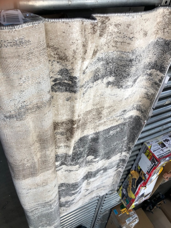 Photo 1 of *Used needs cleaning**
Luxe Weavers Euston Collection Grey 5x7 Abstract Area Rug - 7681 Gray-Gray 5x7
