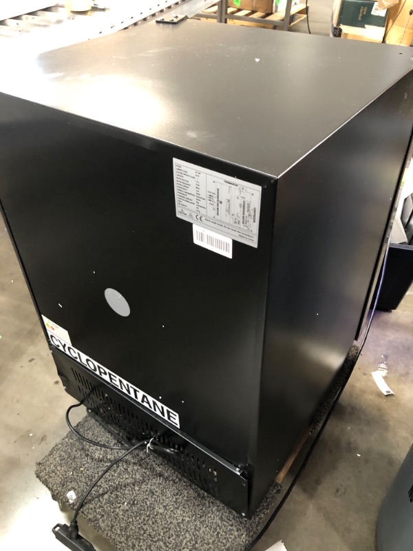 Photo 5 of **MINOR DENTS** Advanics 24 Inch Beverage Cooler & Refrigerator with Glass Door, Auto Defrost 5.8 cu.ft. Beer & Soda Fridge for Bar Office, Built in & Freestanding
