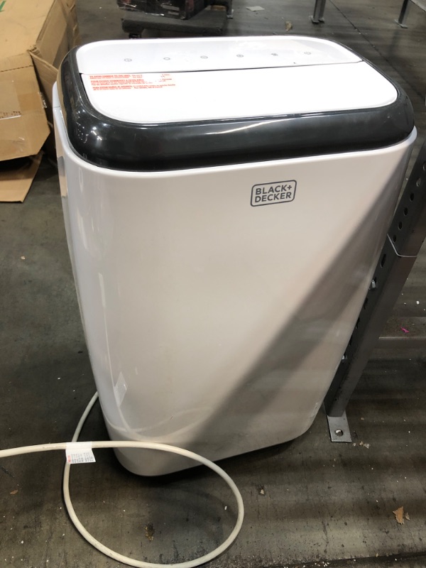 Photo 8 of **DAMAGED** BLACK+DECKER 12,000 BTU Portable Air Conditioner with Heat and Remote Control, White
