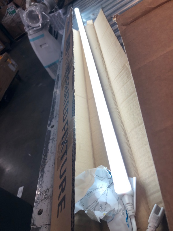 Photo 4 of **MINOR DENT** Barrina LED T5 Integrated Single Fixture, 4FT, 2200lm, 6500K (Super Bright White), 20W, Utility Shop Light, Ceiling and Under Cabinet Light, ETL Listed, Corded Electric with Built-in ON/Off Switch
