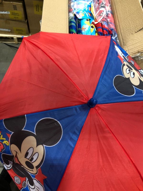 Photo 3 of **SET OF 30* MIXED TYPES* DISNEY Youth Toddler Umbrella 27" Point to Point & 20" Long Handle
