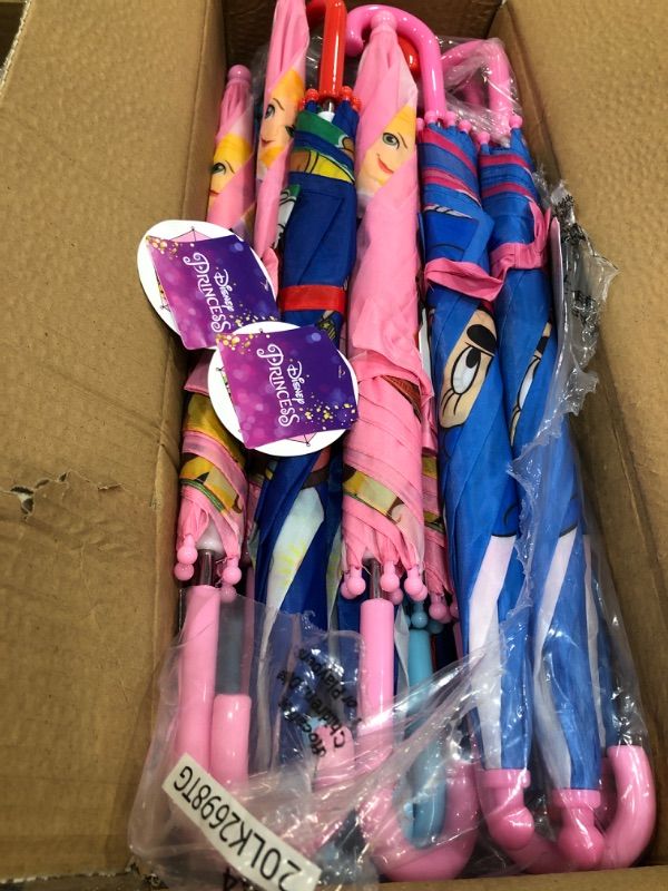 Photo 2 of **SET OF 30* MIXED TYPES* DISNEY Youth Toddler Umbrella 27" Point to Point & 20" Long Handle
