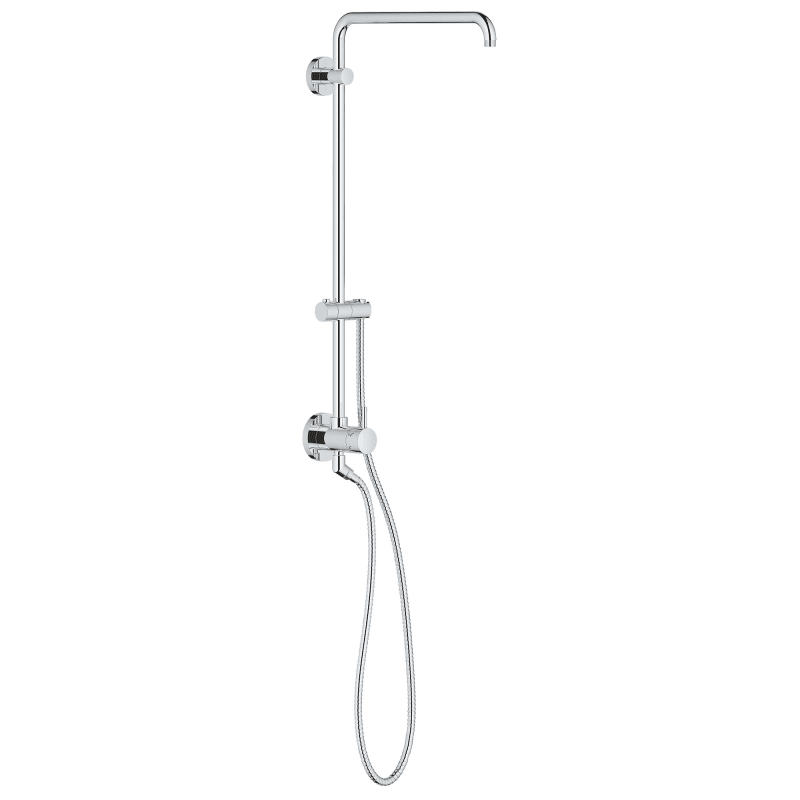 Photo 1 of **MISSING PARTS**PARTS ONLY* Grohe Retro-Fit 30 1/4" Single Handle Thermostatic Shower System with 6 Diverter Functions in StarLight Chrome, 26485000
