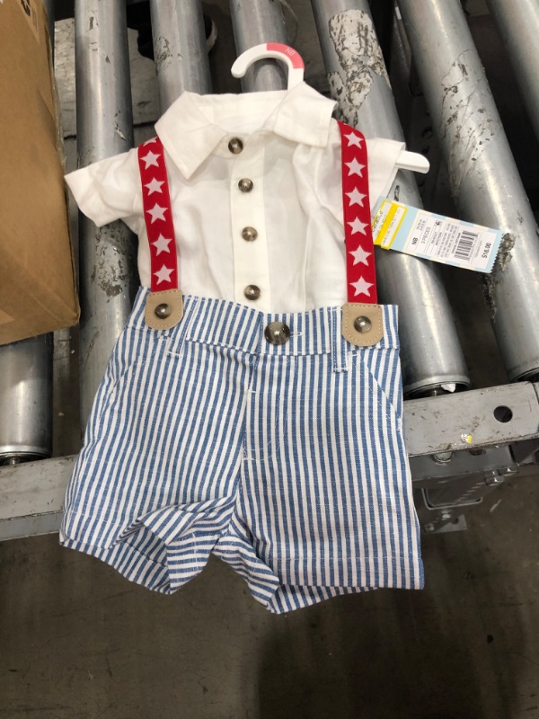 Photo 2 of Baby Boys' 'Little Man' Star Suspender Set - Cat & Jack™
Size: Newborn
