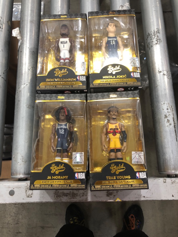 Photo 1 of 4 PACK OF NBA 5-Inch Vinyl Gold Figure