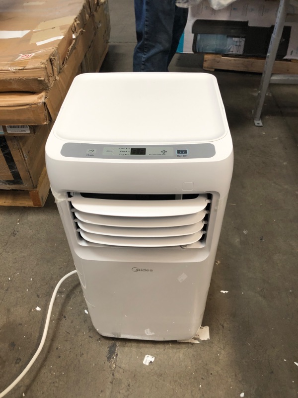 Photo 2 of Midea 8,000 BTU ASHRAE (5,300 BTU SACC) Portable Air Conditioner, Cools up to 175 Sq. Ft., Works as Dehumidifier & Fan, Remote Control & Window Kit Included
