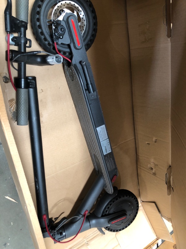 Photo 1 of AovoPro ES80 Electric Scooter - 8.5" Solid Tires,Up to 19 Miles Long-Range and 19 MPH Portable Folding Commuting Scooter for Adults with Double Braking System and App
